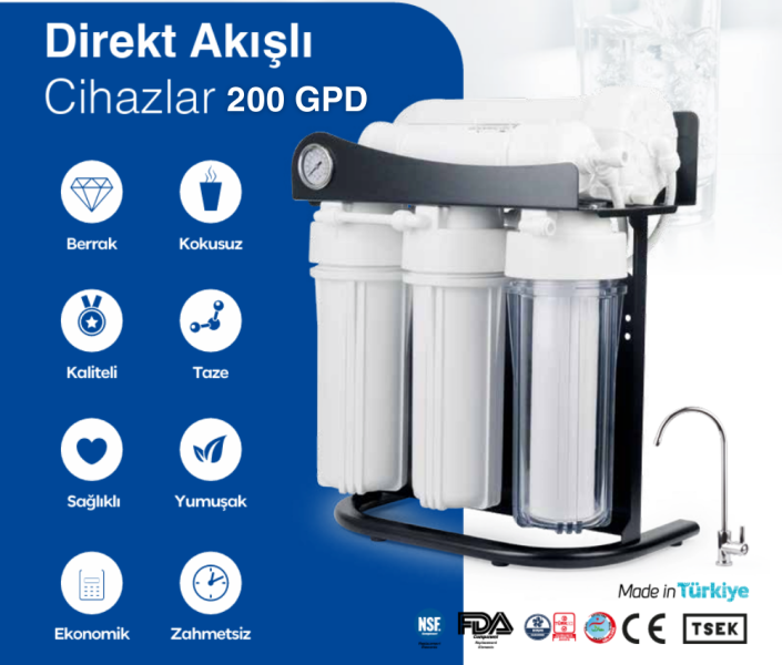 ters ozmoz 200 gpd acik su aritma cihazi 1